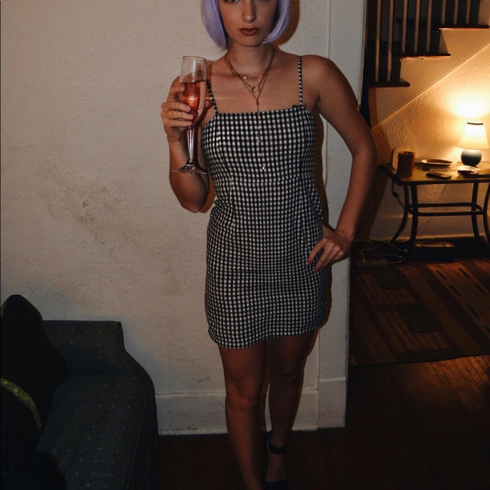 Gingham Black&White Dress from Princess Polly